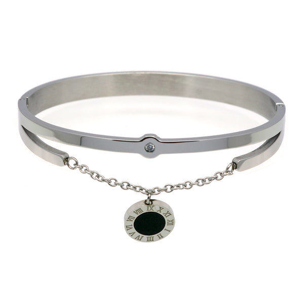 Black Resin Crystals Bangles