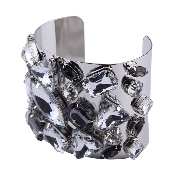 Multicolored Crystal Cuff Bracelet