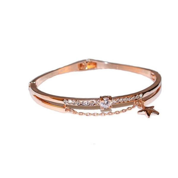 Crystal Star Bangle Bracelet
