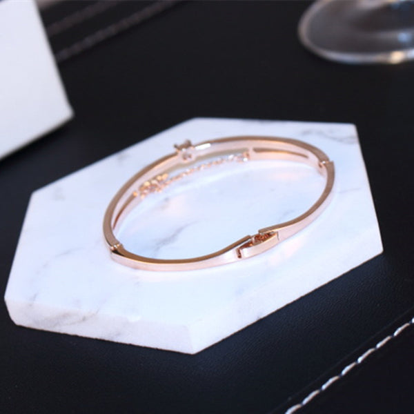 Crystal Star Bangle Bracelet