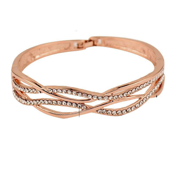 Cubic Zircon Hollow Bangle