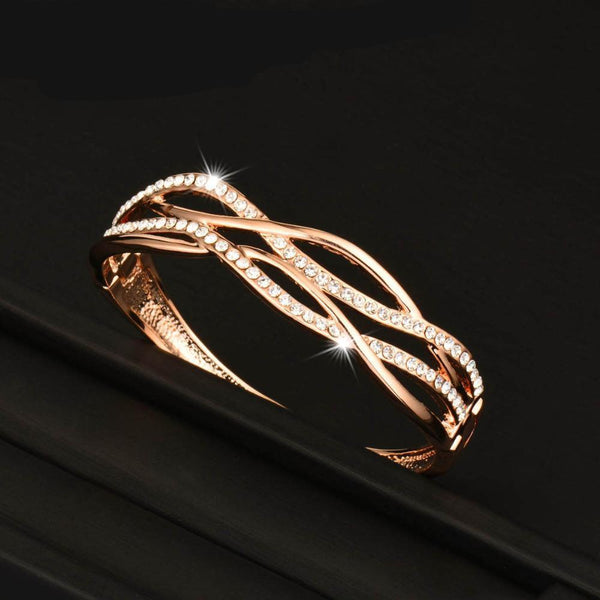 Cubic Zircon Hollow Bangle