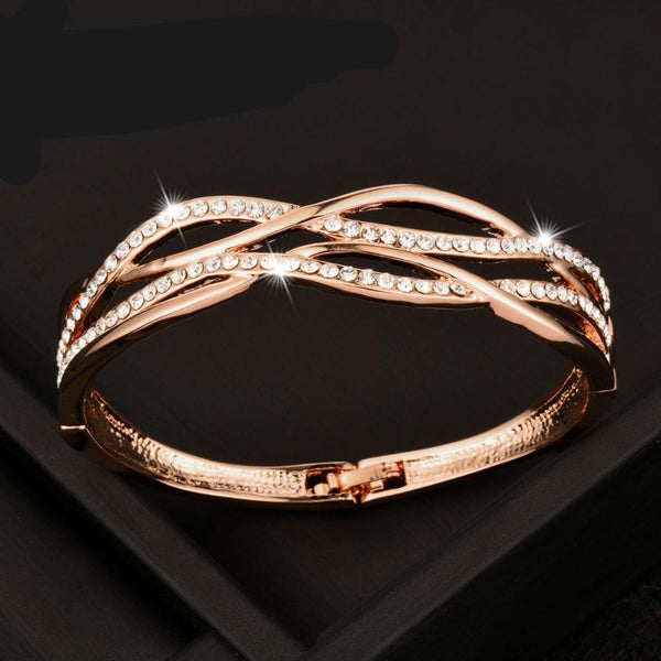 Cubic Zircon Hollow Bangle