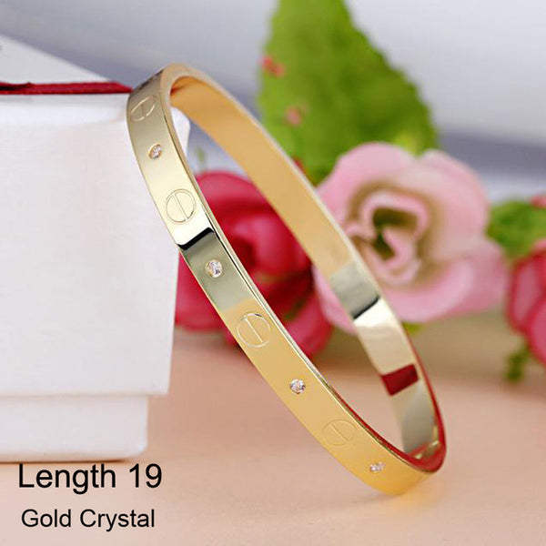 Crystal Buckle Bangle Bracelet