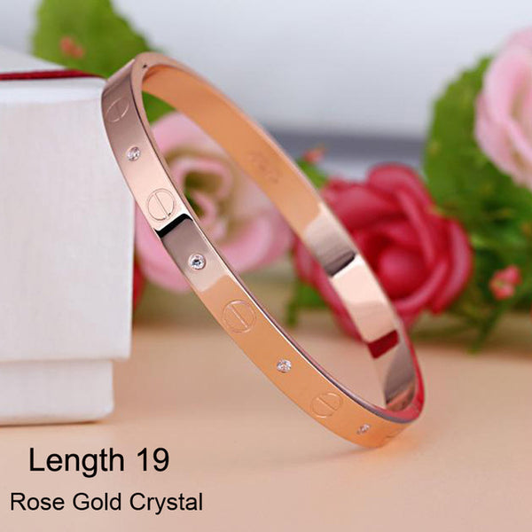 Crystal Buckle Bangle Bracelet