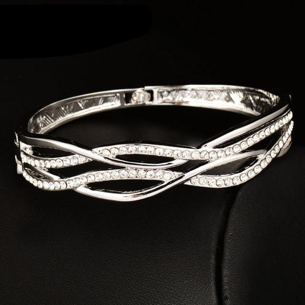 Cubic Zircon Hollow Bangle